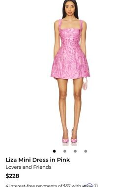 Lovers + Friends Pink Liza Mini Dress NWT Sz Small